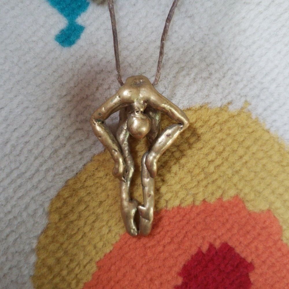 Bronze Dance Yoga Body Pendant